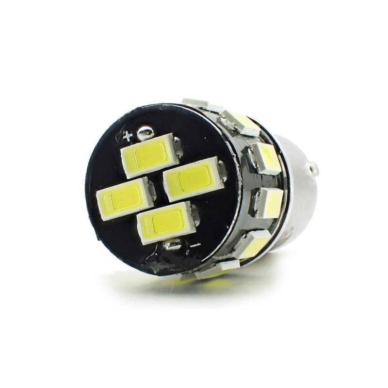 BELLELIGHT 24V Short Size BA15s Marker Lamp S25 White 16