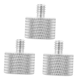 Levemolo 3pcs Screw Adapter Durable Mic Stand Adapter for Tripod Thread Screws Lightweight Metal Conversion Accessories for Microphones and Cameras