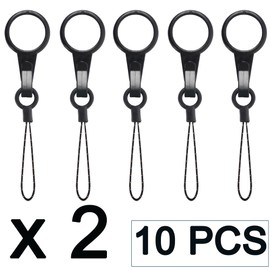 YOUOWO 10 Pcs Lanyards,For USB, Phone, Key Finger Ring Plastic Strap Detachable Small Lanyard