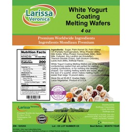 White Yogurt Coating Melting Wafers (4 oz, ZIN: 525293)