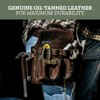 Trailside Genuine Leather Electrician Tool Pouch with Belt Loop for