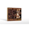 Ontrada Fix-it Shop Rusty Nuts Garage Wooden Sign 12 x
