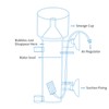 Aquarium Protein Skimmer Internal Water Tank Pneumatic Filter Protein Skimmer