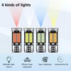 Norkmdi 10PCS 194 LED Bulb, 6500K 34-SMD 3014 Chipsets Wedge