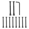HARFINGTON 10Sets M6x100mm Hex Drive Socket Cap Bolt and M6x15mm