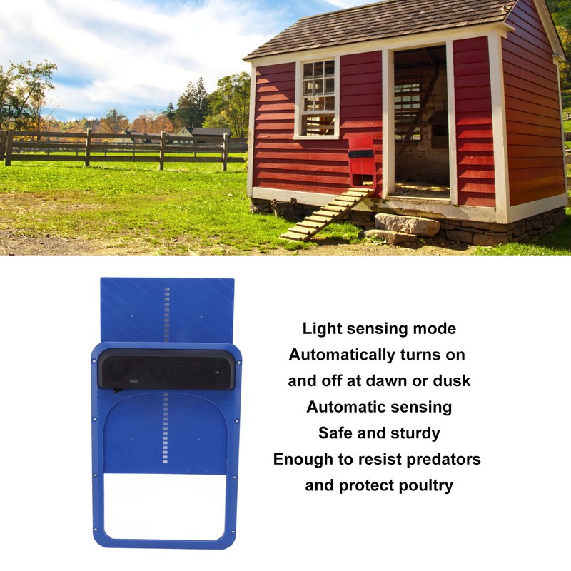 Automatic Chicken Coop Door Solar Powered Safe Chicken Coop Door