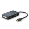 CSL - Mini DP HDMI 3-in-1 Adapter, Black