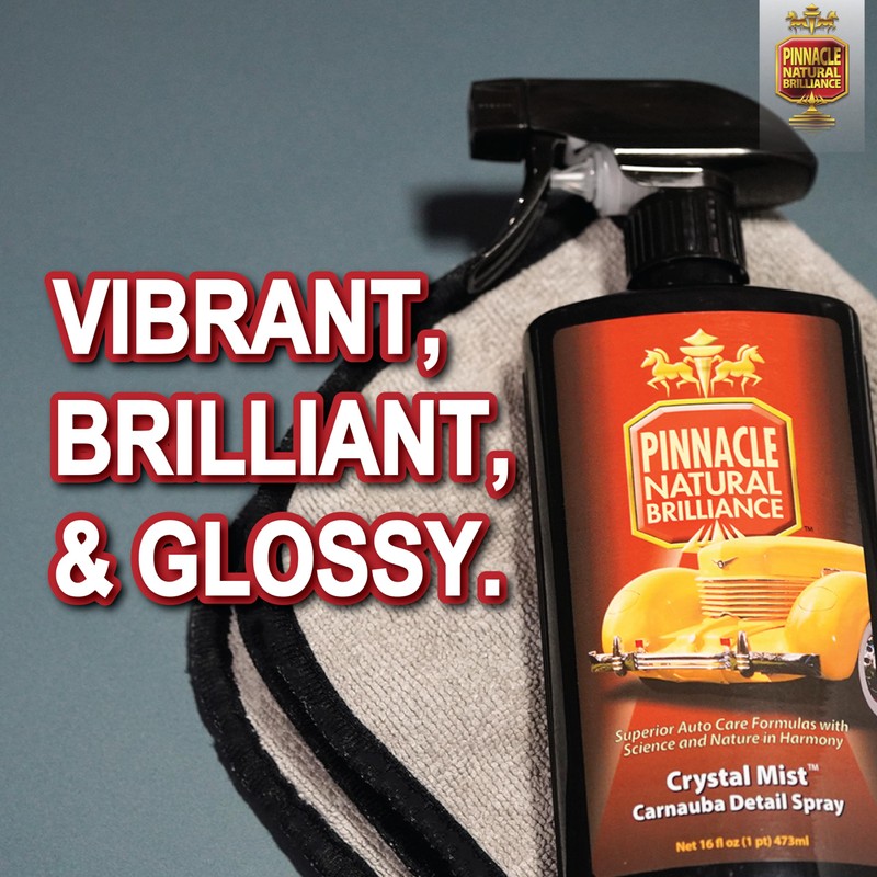 Pinnacle Natural Brilliance Crystal Mist Detail Spray | Carnauba Wax-Based