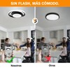 EIDEARAY Motion Sensor LED Ceiling Light Indoor, 36W Cool White