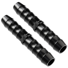 10mm (3/8 Inch) 2 Pack Straight in-Line Hose Tube Pipe Connector Joiner Air Fuel Water