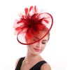 SAFERIN Fascinator Hair Clip Hat Bowler Kentucky Derby Cocktail Feather
