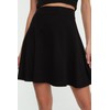 TRENDYOL Women's Basic Knitted Skirt, black