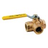 Apollo 1-1/4 Bronze Threaded 3-Way Ball Valve