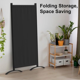 Kecreque Room Divider 3 Panel Room Dividers and Folding Privacy Screens with 4 Curved Metal Feet Partition Wall Divider,Cubicle Wall for Office Partitions,Bedrooms, Dining Rooms, Dorm Rooms