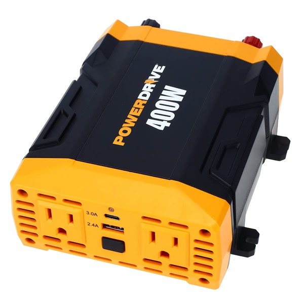 PowerDrive PWD400 400 Watt Power Inverter 12v DC to 110v