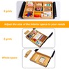 Under Desk Bamboo Drawer with U-Shaped Hollow Panel to Pull