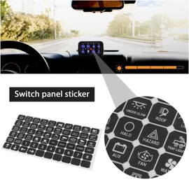 eMagTech Pack of 120 Small Stickers for Switch Panels Switch Labels Stickers Multifunctional Button Stickers for Cars Boats Trailers Compatible with Auxbeam Switch Panel BA80 GA80 BB80