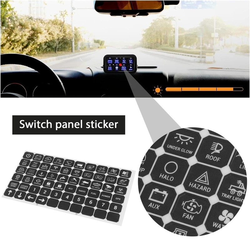 eMagTech Pack of 120 Small Stickers for Switch Panels Switch