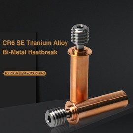 Creativity Upgrade CR-6 SE All Metal Bimetal Heatbreak Copper Titanium TC4 Throat for CR-6 SE/Ender3 Neo/Ender 3 V2 Neo/CR-6 Max/CR-5 PRO/CR10 Smart Hotend