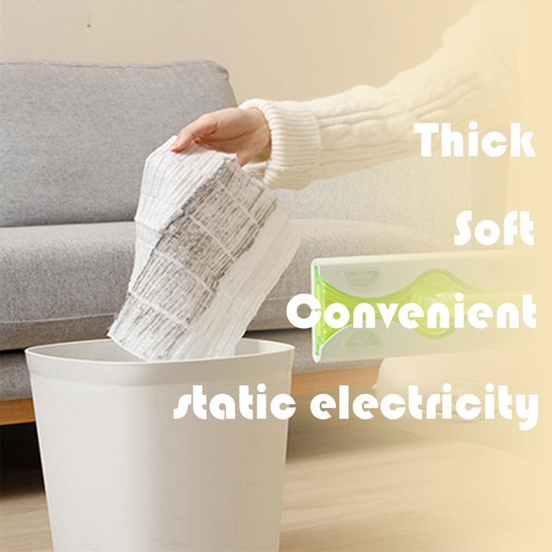 PEACHICHA Flash Dust Magnet, Dry Mop Refills Disposable Dusting Cloths