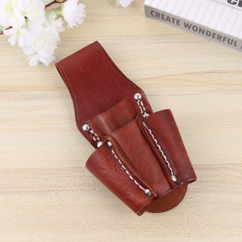 DOITOOL 1PCS Leather Tool Pouch Electrician Small Pocket Tool Pouch