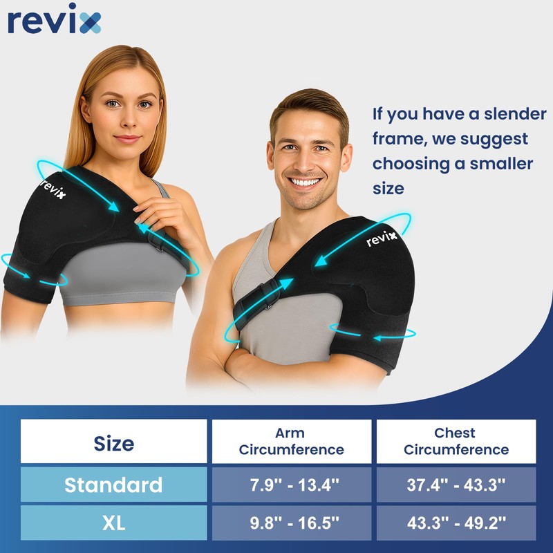 REVIX XL Triple-Layer Gel Shoulder Ice Pack for Rotator Cuff