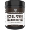 Left Coast Performance Keto MCT Oil Powder + Collagen + Prebiotic Acacia Fiber, Chocolate Flavor, 16oz. MCT Oil Powder from Coconuts. Grass Fed Collagen, Perfect for Keto, 0 Net Carb, Stevia, Erythritol, Powdered Drink