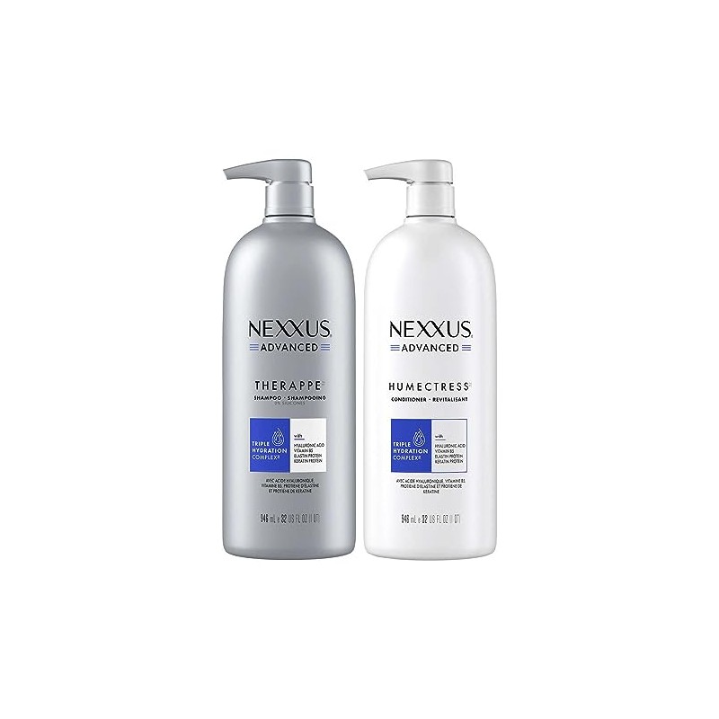 Nexxus- Champú y acondicionador Humectress Advanced Therappe, 32 onzas líquidas