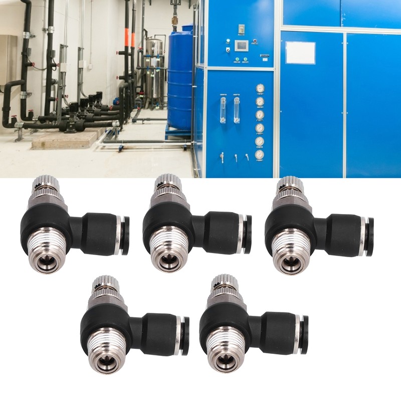 L Type Right Angle Throttle Valve Quick Fitting Convenient Elbow