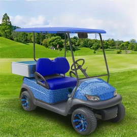 Golf Cart Seat Covers for Club Car Precedent OEM Ordinary Seat, Front Seat Cover with Newly Diamond Pattern Design, Thick Leather Comfortable/Easy to Clean/Anti-Scratch/Anti-Fading/Easy to Install .