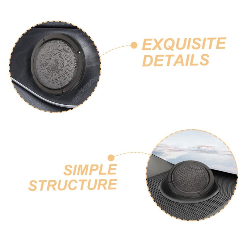 Mikinona 2PCS Speaker Grill Covers Stylish and Durable Protective Mesh