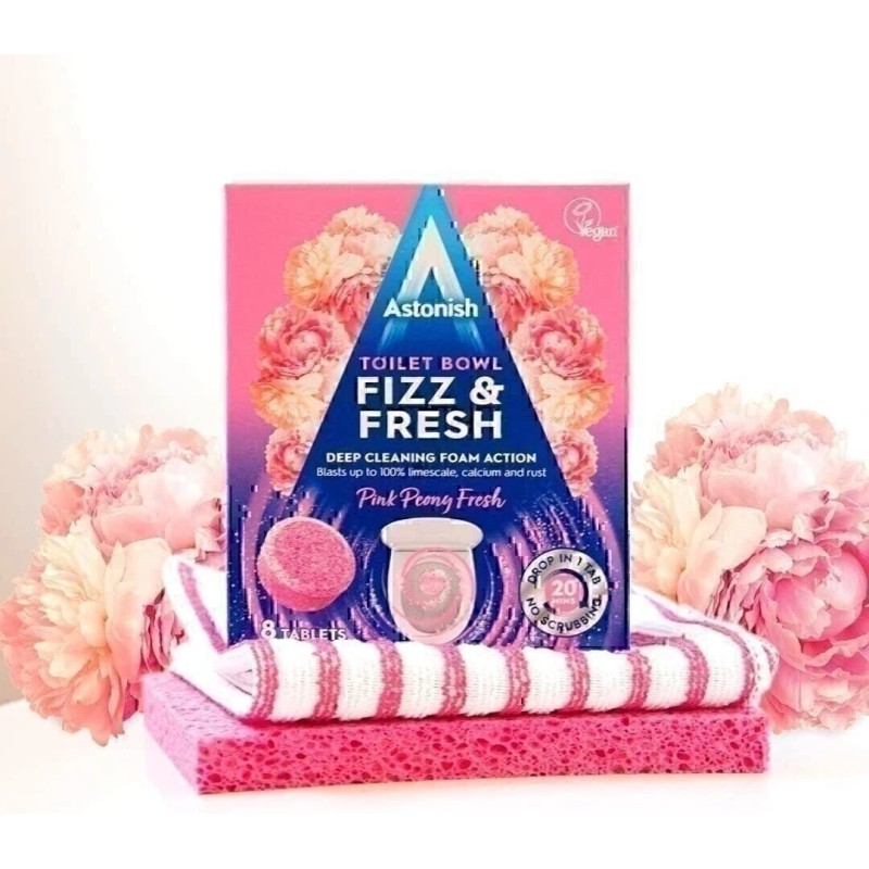 Astonish Foaming Eucalyptus Fresh Fizz & Fresh Bathroom Toilet Bowl