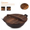 PRETYZOOM Wooden Pot Lid Water Universal Pan Lid Wood Pot