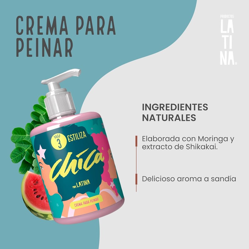 LATINA® Crema para Peinar - CHICA® Crema para Peinar Rizos