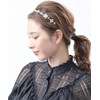 Vingtaine HK-188 Pearl Bijou Headband Thin Gorgeous Wedding After-Party Party