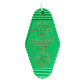 [ALOHAMONI] USA DESIGN Reproduction Vintage Motel Key Chain Key Chain American Miscellaneous Goods Hotel Antique Retro Cafe USA California West Coast Hawaii, Butape Hotel (Green)