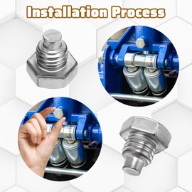 2 PCS Floor Jack Handle Screw, 3 Ton 4 Ton Metal Horizontal Floor Jack Handle Replacement Hydraulic Horizontal Screw Jack Parts for Hydraulic Top Handle Horizontal Car Jack Tiny Spare Accessories