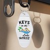 2 PCS Keys to The Lake House KeyChain, Retro Hotel