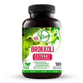 Mein Vita Broccoli Extract 1000 mg (Daily Serving – Hochdosiert – 100% Vegan Capsules – Pack of 180 (107 g)