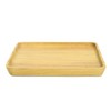 Organic Cafe JA22-20-5s Wooden Dish Square Plate Diameter 8.3 inches
