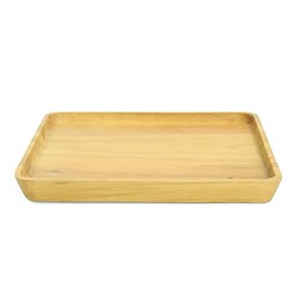 Organic Cafe JA22-20-5s Wooden Dish Square Plate Diameter 8.3 inches (21 cm)