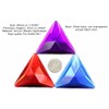 Allstarco 68mm Orange Hyacinth H125 Flat Back Triangle Acrylic Gems