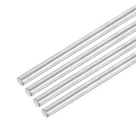 QUARKZMAN Pack of 4 304 Metal Garden Poles, 3 mm x 120 mm Metal Rods for DIY Crafts, Motorcycle, Decoration, Garden