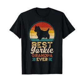 Best Yorkie Grandpa Ever, Father's Day, Yorkshire Terrier T-Shirt