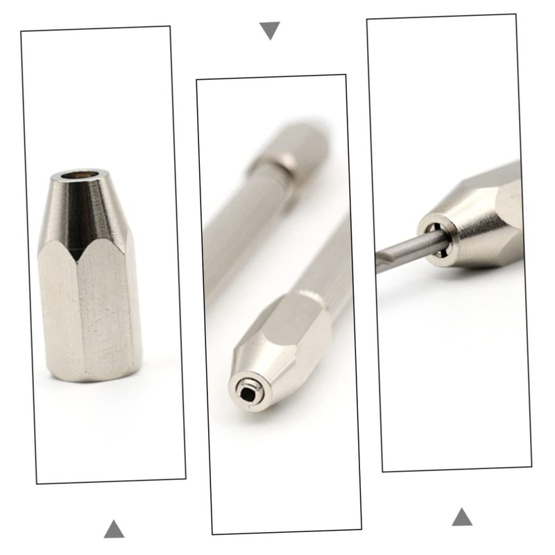 LALAFINA 3sets Mini Hand Drill Pin Vise Hexagonal Double Head