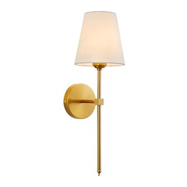 HASTHIP® Lámpara de Pared Retro Vintage con Casquillo E27, Aplique Decorativo Minimalista de 18.8'' para Hogar, Pasillo, Sala y Dormitorio, Iluminación Interior de Pared sin Bombilla Incluida