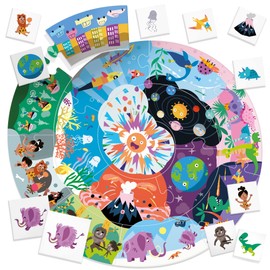 Headu History of the World Montessori The Big Bang and Development Explains Little It27910 Educational Game for Children from 3 to 6 Years Made in Italy