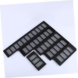 Gadpiparty 2pcs Aluminum Alloy Breathable Mesh Air Vent Grille for Cabinets Wardrobes and Durable Rustproof Ventilation Cover Versatile and Aesthetic Design