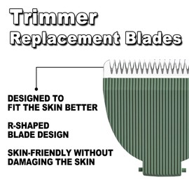 3 Packs Green Replacement Blades for Meri-dian Trimmer,Compatible with Meridian Body Trimmer Onyx & Sage，Hygienic Ceramic Replacement Blades