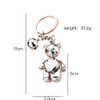 KUPOOL Cartoon Bear Keychains Animal Alloy Pendant Keyring Fashion Metal